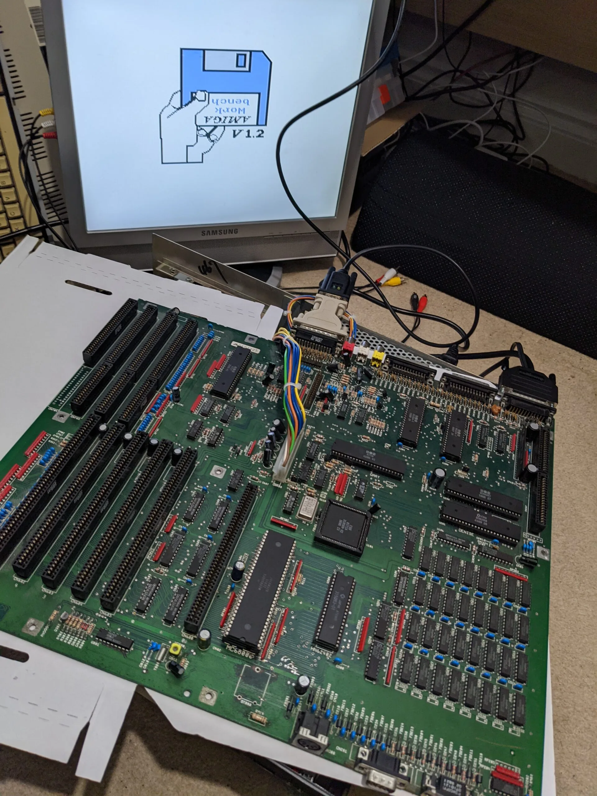 Repairing an Amiga 2000 Motherboard