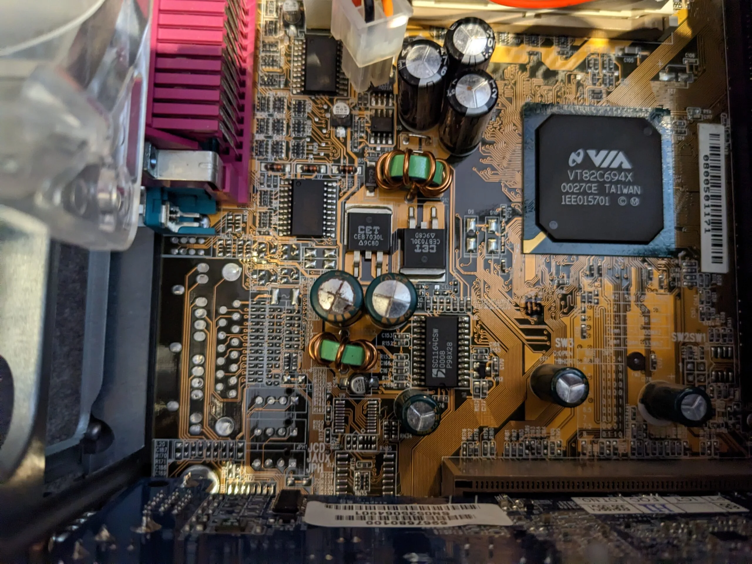 Adventures with a “working” Pentium III Motherboard