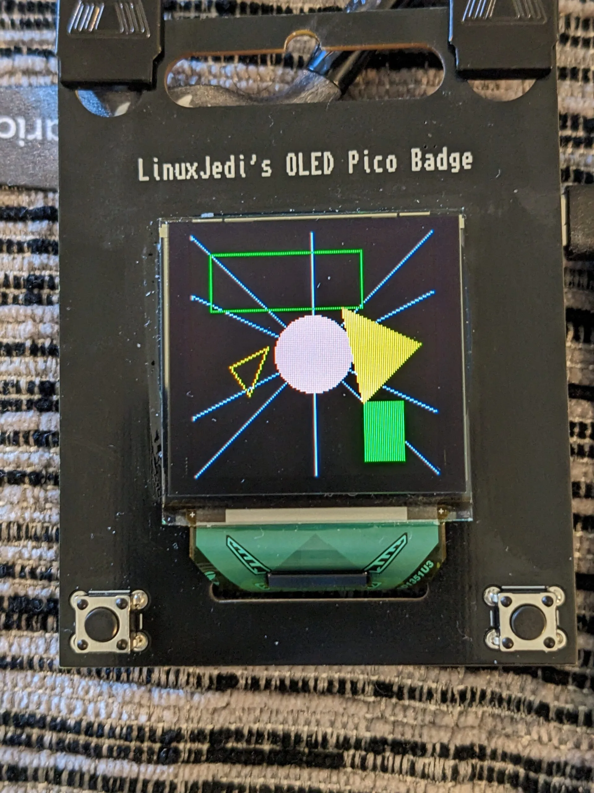 Shape drawing on the SSD1351 display