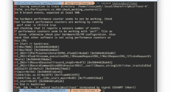 Using rr On Newer Intel CPUs