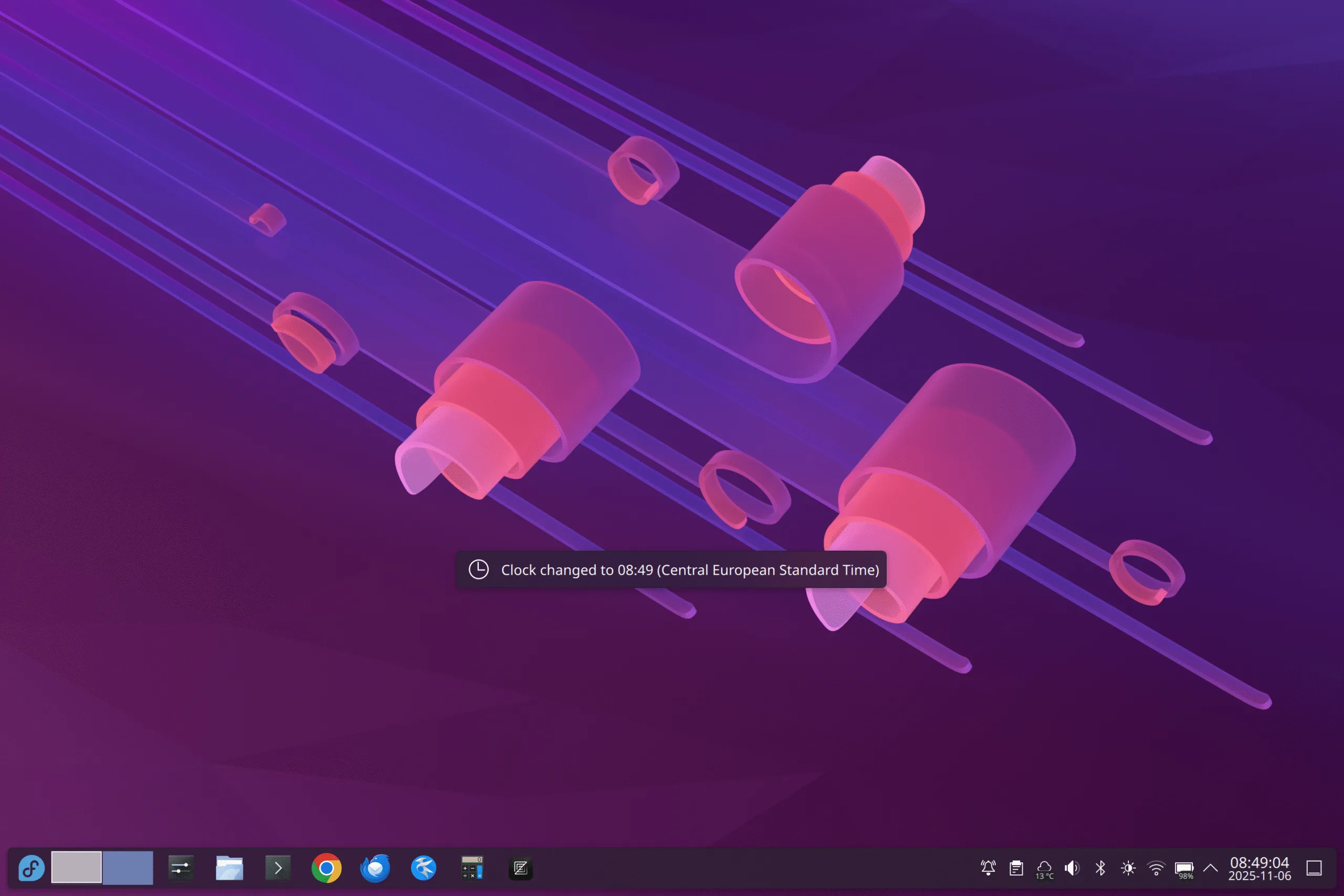 KDE Plasma Automatic Time Zone